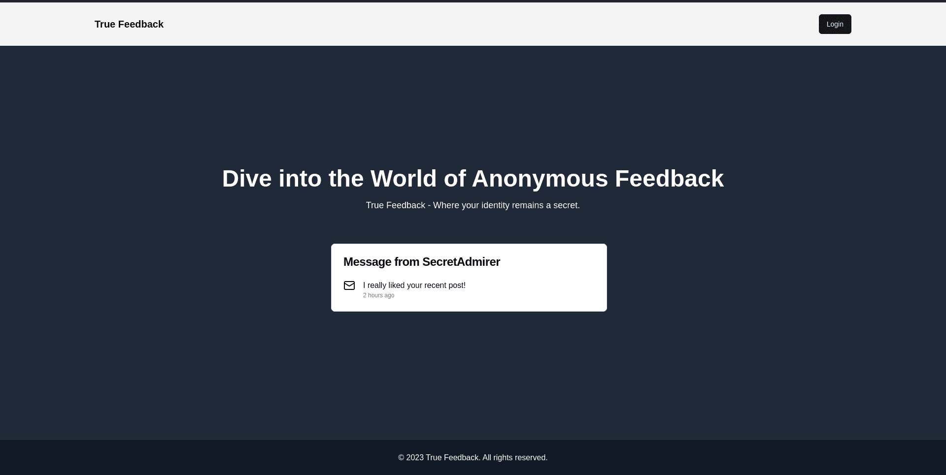 True Feedback