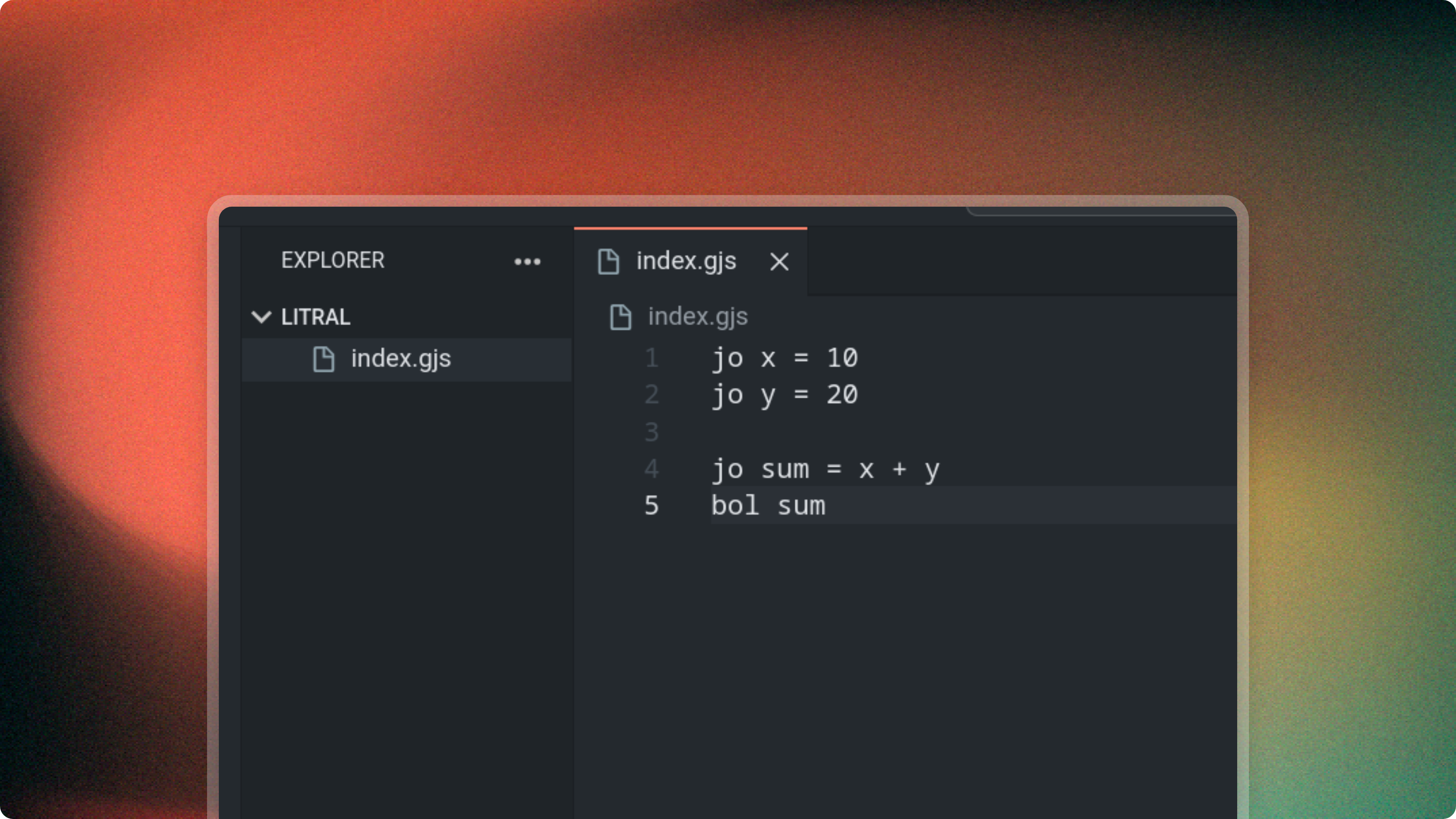 GujjuScript Screenshot
