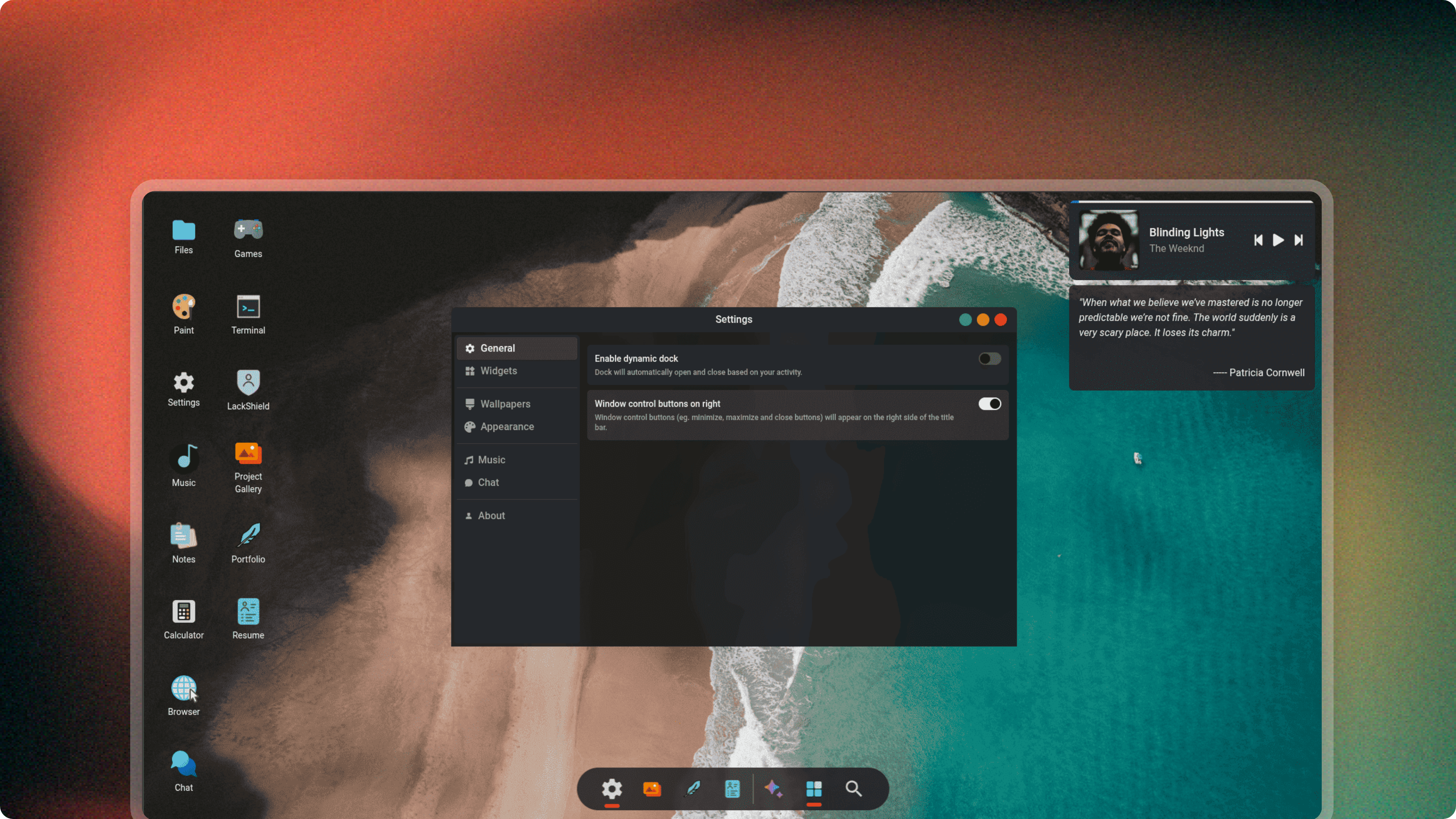 OS-Themed Portfolio Screenshot
