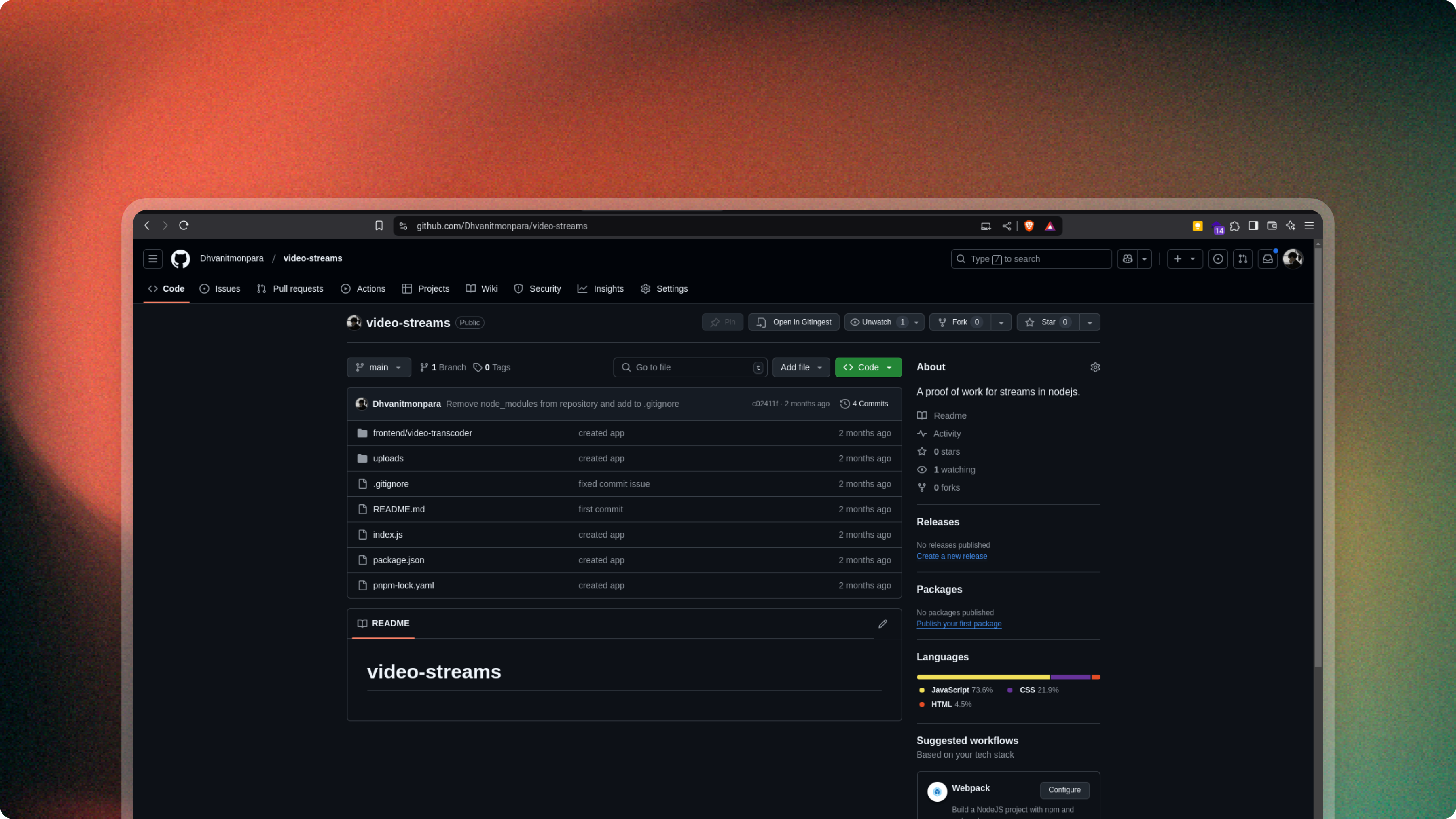 Video Streams Screenshot